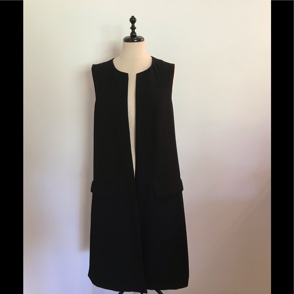 Medium black ZARA WOMAN knee length vest